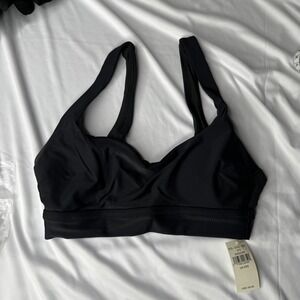 Aerie Black Padded Bralette wide strap Swim‎ top XXS